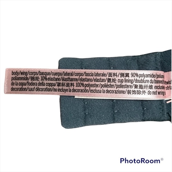 NWT PINK VICTORIA SECRET / High Neck Push up Razor Back Lace Bralette Size M - Picture 8 of 11